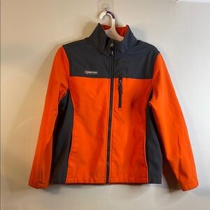 Mountain Xpedition Boys Orange and Gray fleece Sweater Size XL #27